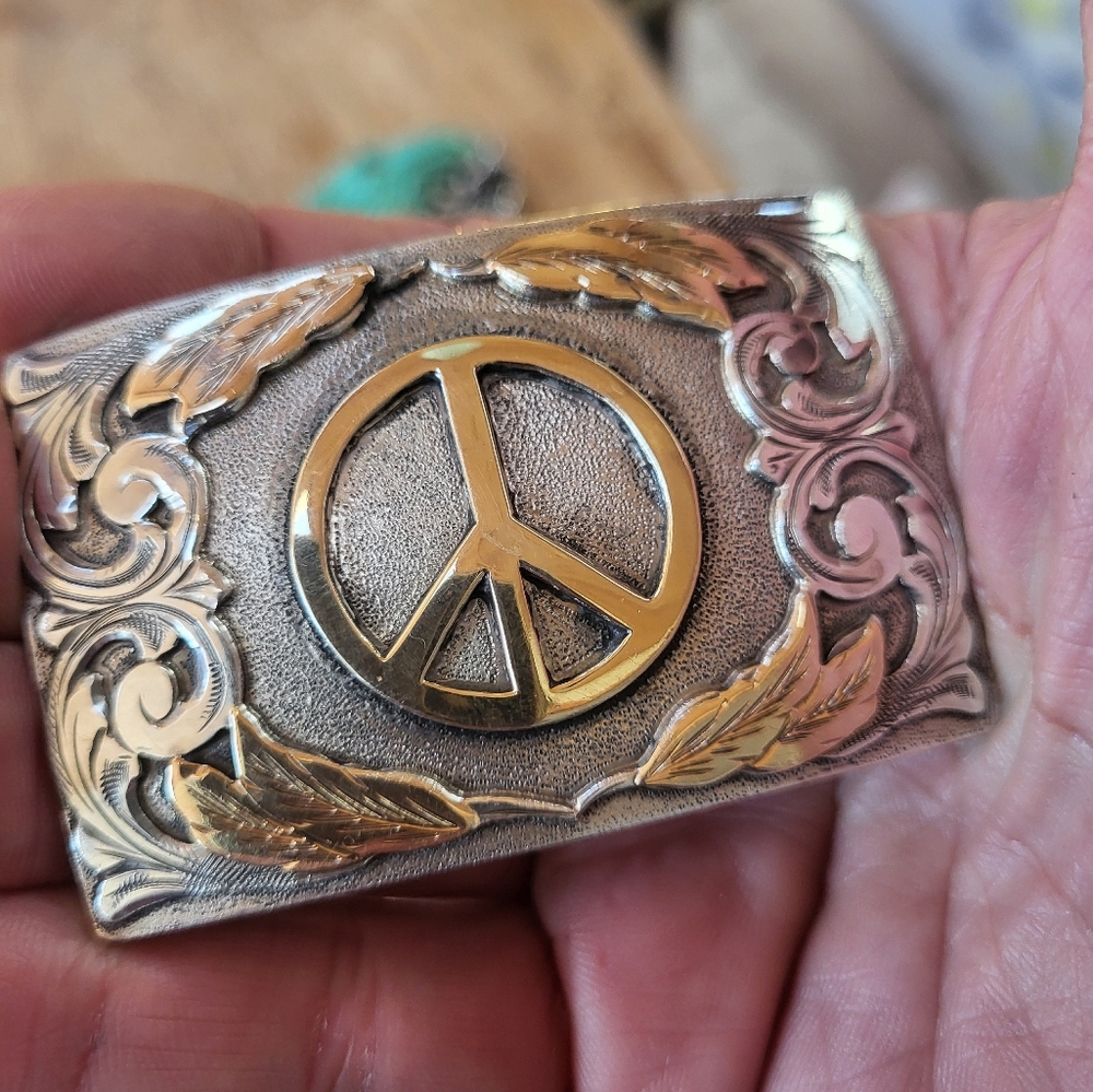 Comstock heritage sterling silver 14k buckle